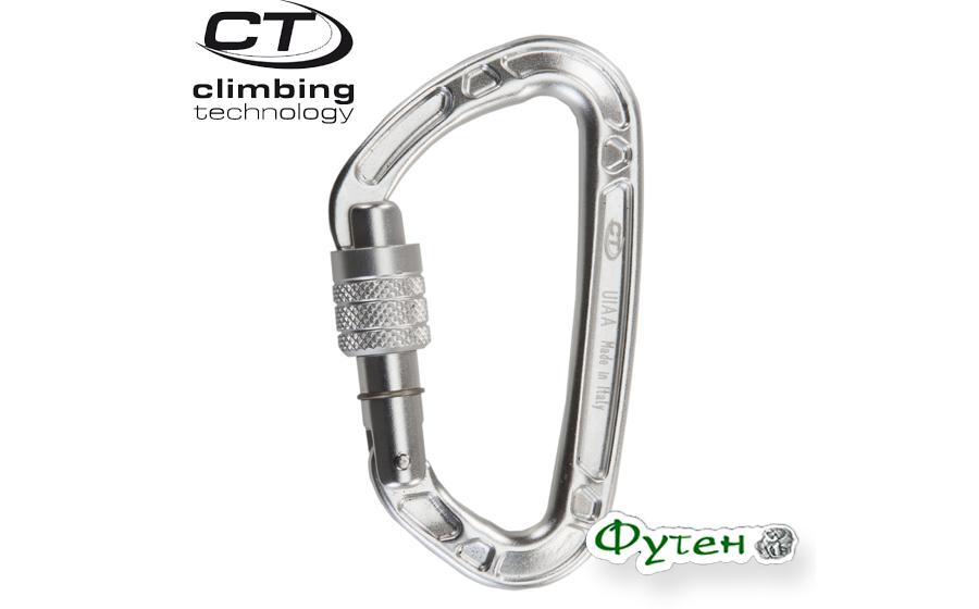 Карабин алюминиевый Climbing Technology AERIAL SG screw gate polished