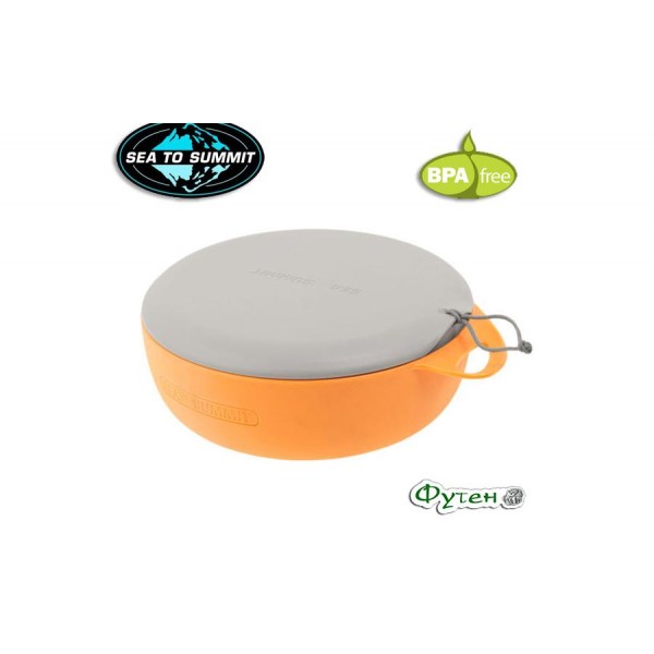 Миска Sea to Summit DELTA BOWL with lid orange/grey