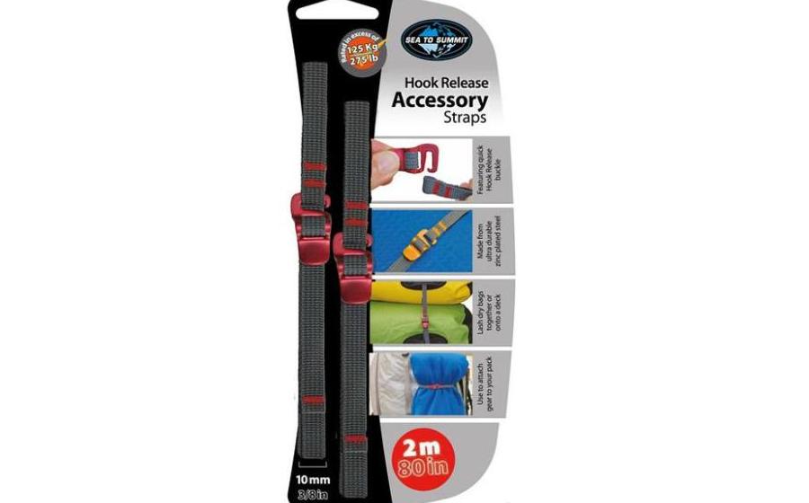 Стяжные ремни Sea to Summit ACCESSORY STRAP WITH HOOK 10 mm-2M