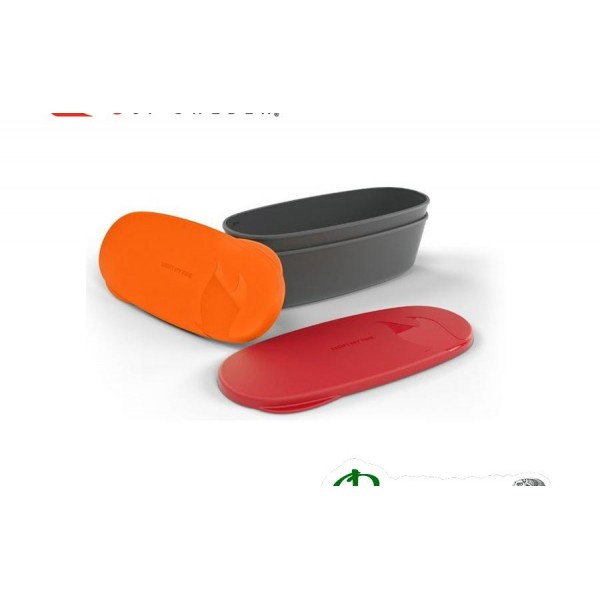 Набір контейнерів Light my fire SNAPBOX OVAL 2-pack red/orange