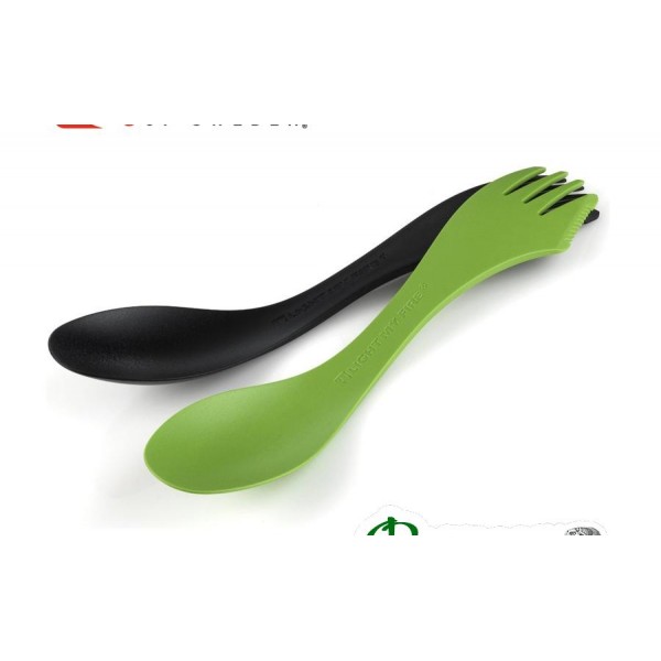 Набір ложок-виделок Light my fire SPORK LARGE 2-pack green/black