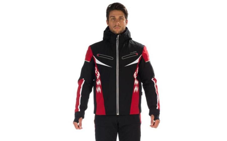 Мужская лыжная куртка Hyra ST. MORITZ black-red
