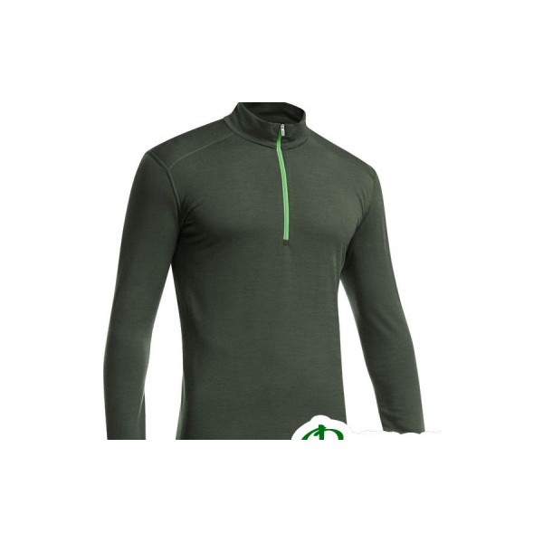 Термобелье мужское блуза Icebreaker OASIS LS HALF ZIP MEN conifer/balsam