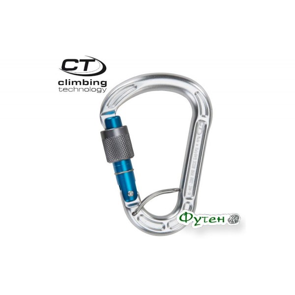 Карабин Climbing Technology CONCEPT SGL polished blue gate/grey screw