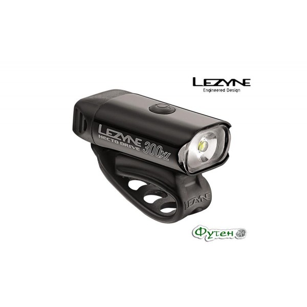 Велосипедный фонарь Lezyne HECTO DRIVE 300 XL чёрный