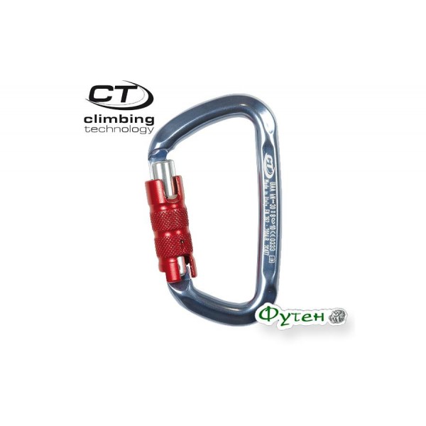 Карабін Climbing Technology D-SHAPE TG titan/red