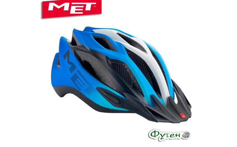 Шлем велосипедный Met CROSSOVER cyan/black/white