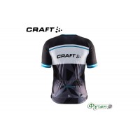 Джерси мужская Craft CLASSIC LOGO JERSEY MAN black/gale/white/Pgeo black