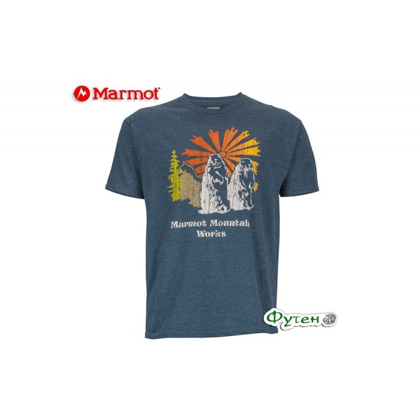 Футболка мужская Marmot HERITAGE TEE SS navy heather