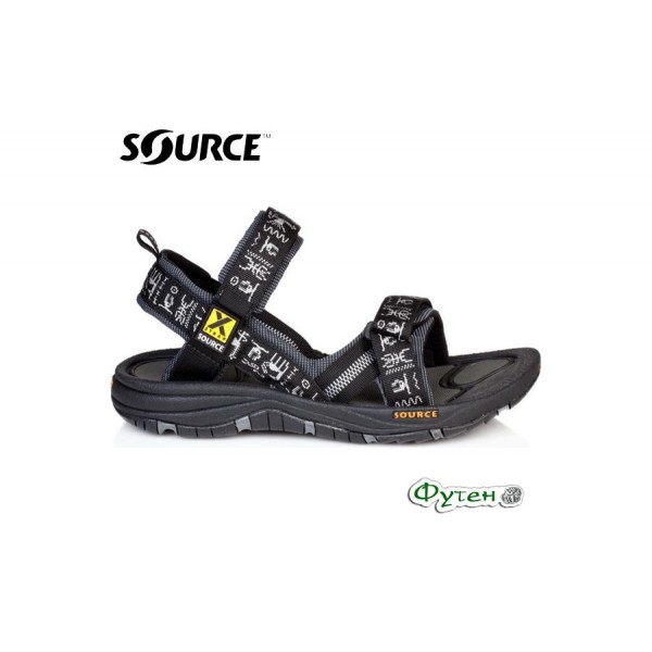 Сандалі чоловічі спортивні Source GOBI Mens black inca