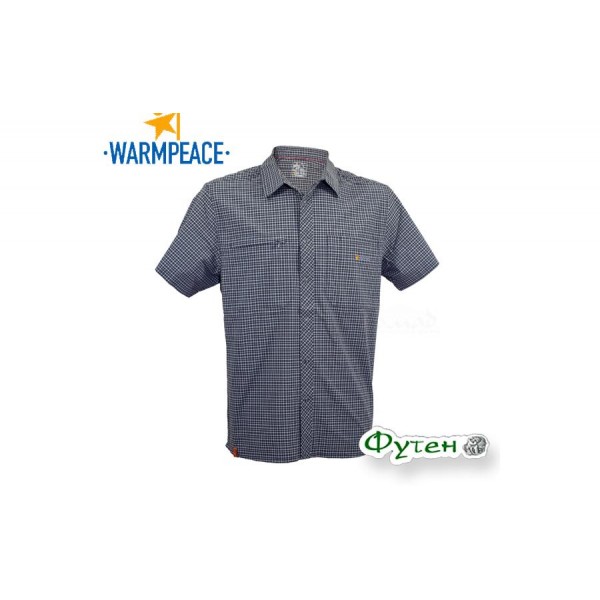 Мужская рубашка Warmpeace HOT SHIRT anthracite/grey 