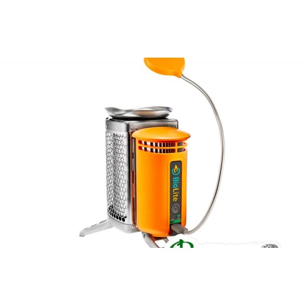 Горелка-зарядка на дровах Biolite CAMPSTOVE WITH FLEXLIGHT с фонариком