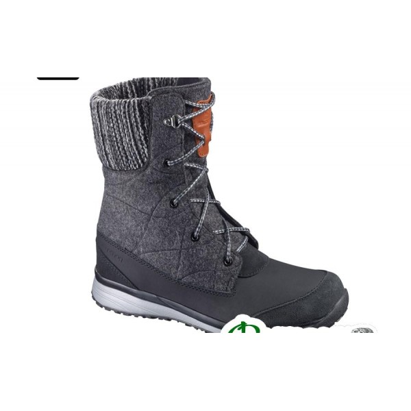 Ботинки зимние женские Salomon HIME MID black/asphalt/pewter