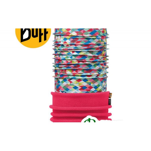 Повязка бафф детский Buff JUNIOR POLAR PIERROT MULTI/PINK FLUOR