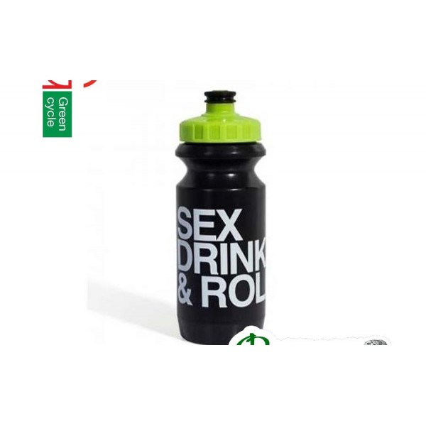 Фляга велосипедная Green Cycle Sex Drink & Roll с Big Flow valve 0.6 L