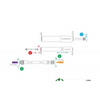 Насос с манометром Lezyne GAUGE DRIVE HV - M серебристый