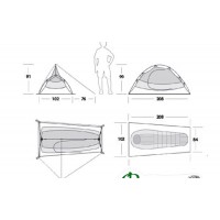 Палатка туристическая Marmot EOS 1 P dark citron/citronelle