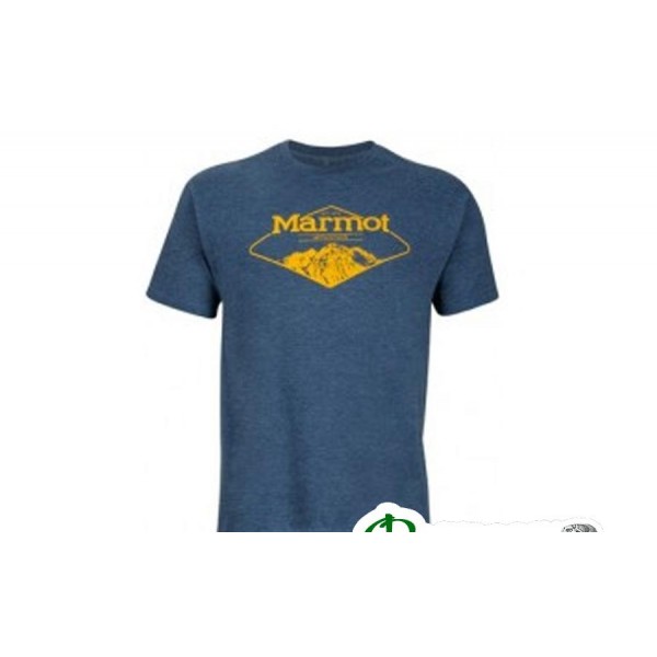 Футболка мужская Marmot MOUNTAINEER TEE SS navy heather