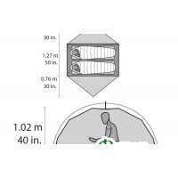 Палатка туристическая MSR ELIXIR 2 TENT grey