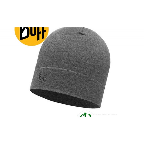 Шапка зимняя Buff MIDWEIGHT MERINO WOOL HAT light grey melange