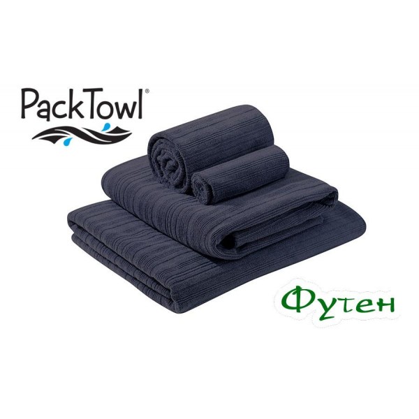 Полотенце быстросохнущее PackTowl LUXE Beach 91х150 см deep sea - XXL