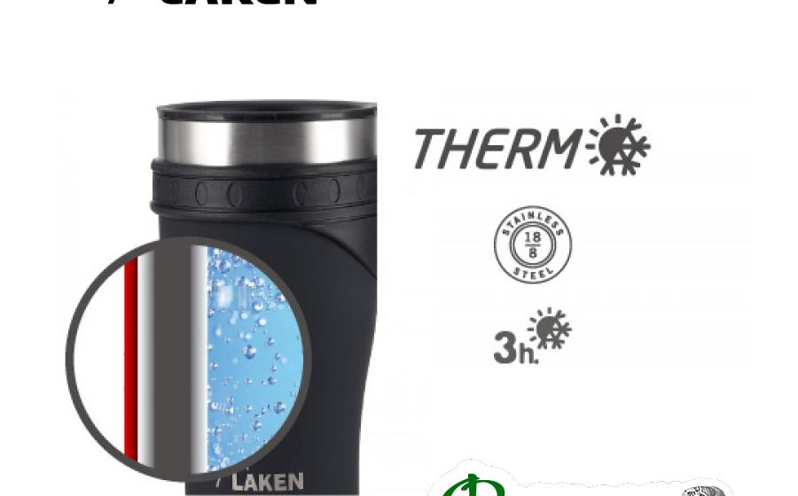 Чашка Laken THERMO CUP 0,5 L black