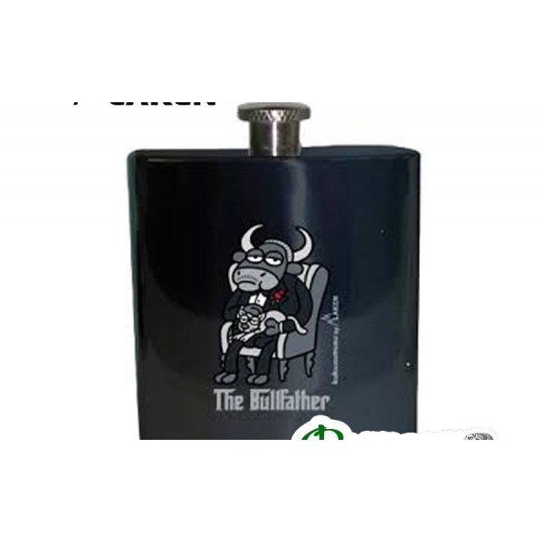 Фляга подарочная Laken Kukuxumusu HIP FLASK 180ml.The BULLFATHER