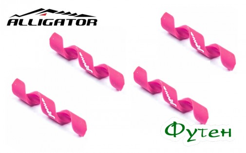 Защита рамы Alligator Spiral 4/5 мм розовая