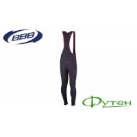 Тайтсы велоштаны мужские bbb BBW-351 COLDSHIELD bib tight with padding black