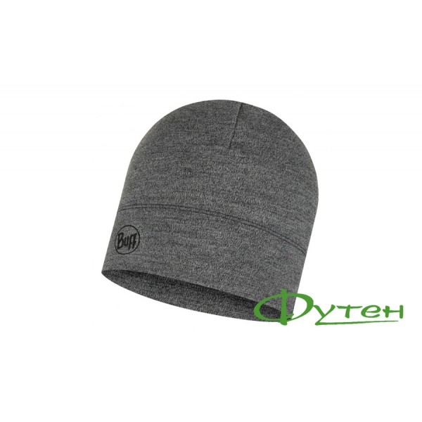 Шапка Buff MIDWEIGHT MERINO WOOL HAT light melange grey