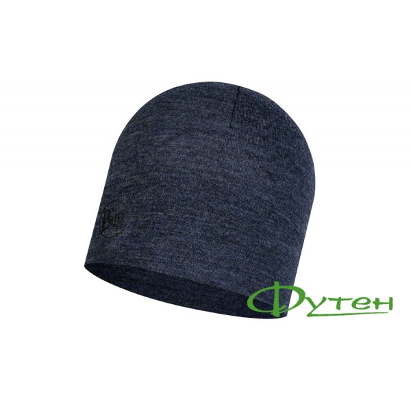 Шапка Buff MIDWEIGHT MERINO WOOL HAT night blue melange