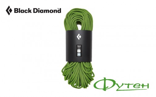 Верёвка динамическая Black Diamond 9,4 DRY 60 м envy green