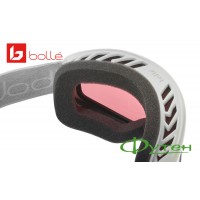 Маска горнолыжная Bolle FREEZE matte white / vermillon Cat.2