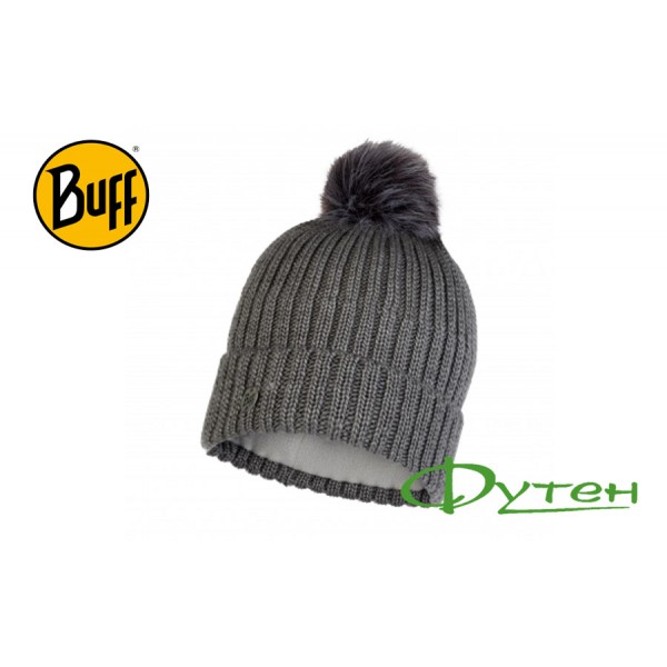 Шапка Buff KNITTED & POLAR HAT KATYA melange grey