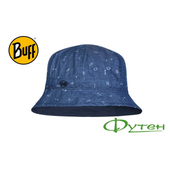 Панама Buff BUCKET HAT KIDS arrows denim