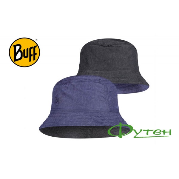 Панама Buff TRAVEL BUCKET HAT eidel denim-blue