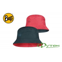 Шляпа Buff TRAVEL BUCKET HAT collage red black