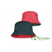 Туристическая панама Buff TRAVEL BUCKET HAT collage red-black