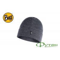 Шапка Buff HEAVYWEIGHT MERINO WOOL LOOSE HAT solid grey