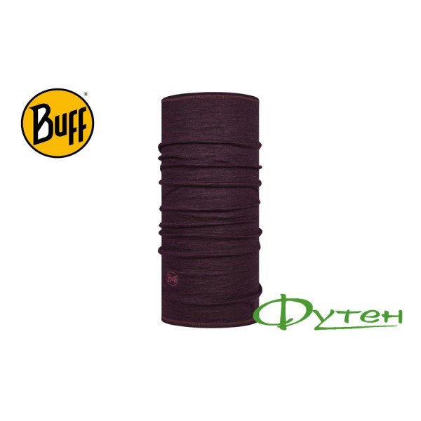 Повязка Buff LIGHTWEIGHT MERINO WOOL solid deep purple