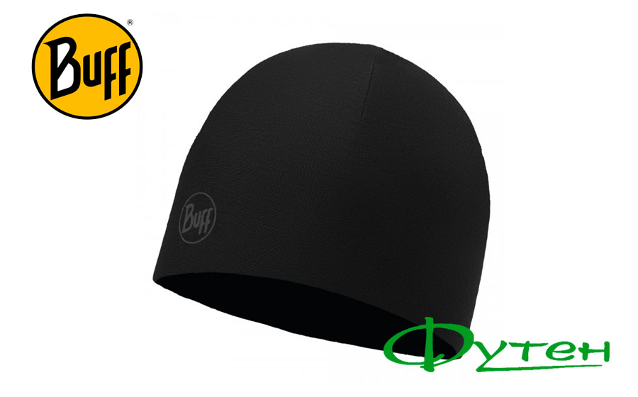Шапка Buff MICROFIBER REVERSIBLE HAT R-solid black