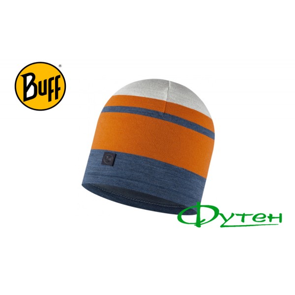 Шапка Buff MERINO MOVE BEANEY steel blue