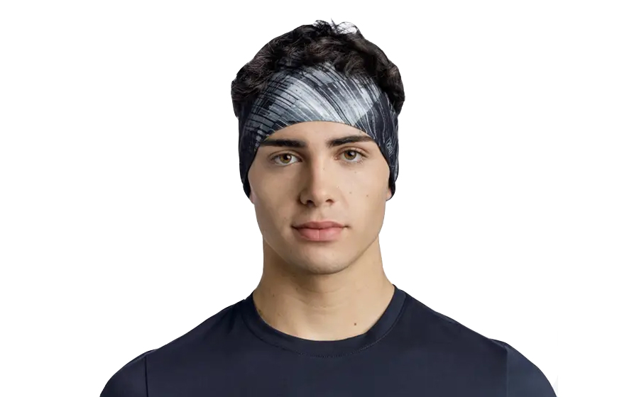 Повязка Buff COOLNET UV+ wide headband stal grey