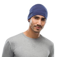 Шапка Buff LIGHTWEIGHT MERINO WOOL HAT solid denim