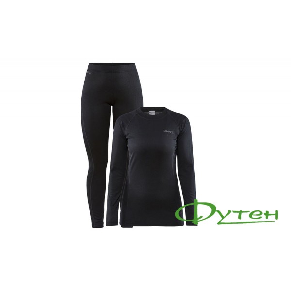 Термобілизна жіноча Craft CORE WARM BASELAYER SET W black