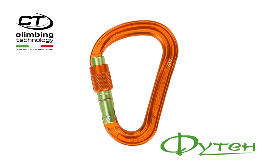 Карабин Climbing Technology WARLOCK HMS SG orange/green gate