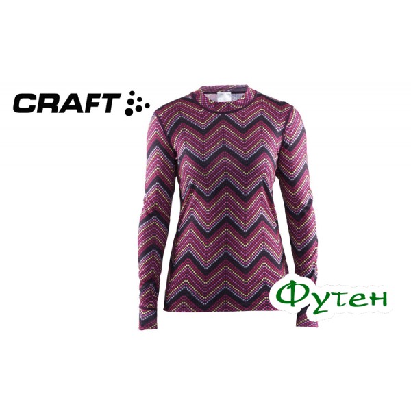 Термобілизна жіноча блуза Craft MIX AND MATCH LS WOMAN zigzag space