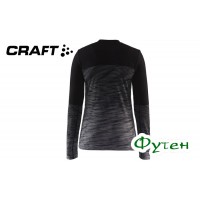 Жіноча термоблуза Craft WOOL COMFORT 2.0 CN LS W black/dk grey melange