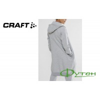 Кофта женская Craft DISTRICT LONG HOODIE W grey melange