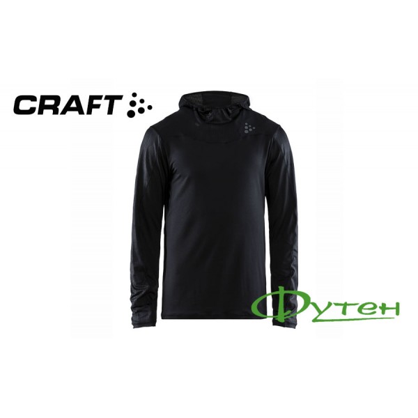 Футболка Craft SHADE LS HOOD TEE M black